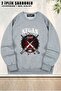 Unisex Negan V2 the Walking Dead Printed Oversized Crew Neck Sweatshirt