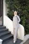 Women's Hijab Tracksuit Set with Zipper & Matching Top and Bottom Set - 2