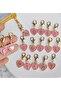 Letter C Pink Heart Keychain or Bag Ornament - 3