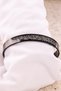 Black Ayetel Kürsi Naili Sharif Written Steel Bracelet Adjustable Stainless Steel Non-Tarnish Prayer Unisex - 2