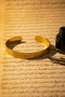 Gold Color Ayetel Kursi Naili Sharif Written Steel Bracelet Adjustable Stainless Steel Non-Tarnish Unisex - 3
