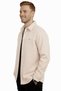 Men's Cream Stretch Fabric Comfortable Fit Pocketless Cashmere Jacket – Snap Fastener, Flexible Stylish Model Jacket 2600760 - 2