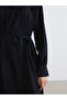 Lcw Modest Mock Neck Belted Dress - 3