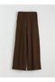 Özmarka New Season Elastic Waist Wide Leg Women's Trousers