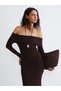 Özmarka New Season Boat Neck Knitwear Dress - 2