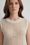 Slim Fit Sleeveless Knitwear - 5