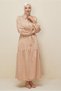 Belted Jacquard Dress 20874 - 3