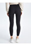 Xside Active Anthracite Elastic Waist Straight Seamless Women's Leggings - 4
