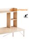Study Desk with Bookshelf, Large Office Desk, Computer Table with Storage Bag & CPU Stand - 5