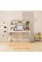 Study Desk with Bookshelf, Large Office Desk, Computer Table with Storage Bag & CPU Stand - 7