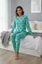 Bow Patterned Crew Neck Pajama Set - 2