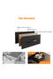 Computer Desk with Monitor Stand, Office Desk with Keyboard Tray & 2 Drawers, Study Table for Home - 7