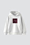 Baddie Printed Oversized Unisex White Hoodie - 3