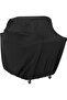 Basic Gas Grill Cover, Waterproof, 170 x 66 x 117 cm (L x W x H), Black