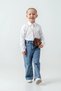 My Little One's Soft Textured Heart Detailed Cardigan and Wide Leg Jean Girls' Combination - Black - 4