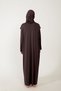 Women's Hijab Cotton Headscarf Prayer Dress Lace One Piece Combed Cotton Fabric - 6