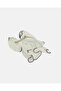 Women White Embellished Bow Hair Clip - 3