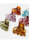 Girls Assorted Embellished Hair Claw Set (Pack of 12) - 4