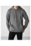 Men's Hooded Kangaroo Pocket Soft Cotton Three-Ply Fabric Top Quality Sweatshirt - 5