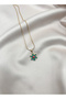 New Year Snowflake Design Charm Non-Tarnish Gold Color Steel Necklace - Women's Jewelry - 3