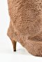 Yovana Biscuit Color Plush Below-The-Knee Women's Heeled Socks - 4