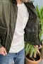 Black Coat with Large Pocket Detail - 3