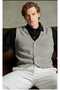 Buttoned Patterned Steel Knitted Sports Men's Knitting Vest