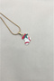 Christmas Stocking Design Charm Non-Tarnish Gold Color Steel Necklace - Women's Jewelry - 6