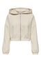 Onlscarlett Life Ls Zip Hood Swt Noos Women's Gray Sweatshirt - 15346449