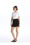 Alita City Lcw Vision Black Plain Mini Women's Skirt with a Difference