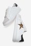 Brendon genuine leather women's sports shoes white-leopard-black - 8