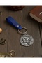 Kurt Design Dark Blue Genuine Leather Keychain Accessory Gift Keyring