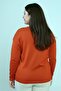Women's V-Neck Plus Size Rhinestone Knit Blouse - 4