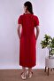 Cotton Maternity Nightgown with Breastfeeding Feature Effortt - Cherry Color - 4