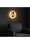 Aura Led Metal Plaster Single Wall Sconce Diameter 20 Cm, Antique Gold, Ambient Lighting Aura-15520-L - 5