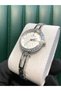 Steel Waterproof Women's Watch with Stone - 3