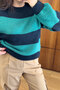 Special Series Striped Knitwear Sweater - Green - 3