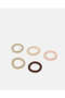 Women Assorted Plain Elastic Hair Band Set (5 Piece)