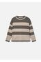 Girl's Striped Sweater Cream 7311 - 4