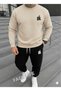 Unisex Girls/Boys Top and Bottom Set Winter Zero Collar Tracksuit Loose Fit Dk Printed
