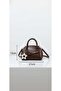 Cantamella Brown, Small Size Hand and Shoulder Bag with Pearl Charm Gift - 3