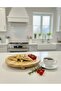 Bamboo Top Pedestal Round Cake & Pastry Stand – Largest Size – Presentation and Serving Plate - 6