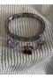 Steel Butterfly & Cherry & Ribbon Italian Charm Bracelet - 2