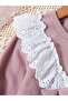 Bow Detail Lace Trim Top with Long Pyjama Set - 7