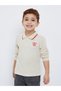 Embroidered Detail Long Sleeve Tipped Polo T-Shirt