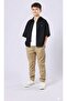 Boy's Soft Textured Unisex School Trousers with Elasticated Waistband and Cuffs - 3