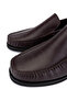 Men's Genuine Leather Brown Loafer Shoes - 3