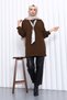 Modal Tunic with Brown Scarf Accessories - 2