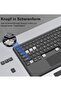 Keyboard Case for Samsung Galaxy Tab S10 Plus / S9 FE+ 12.4" - QWERTZ German Bluetooth Touchpa - 2