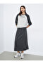 Color Block Slogan Sweatshirt and Skirt Co-Ords